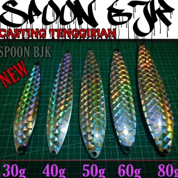 alat pancing"" SPOON TENGGIRI 30,40,60,80 gr ""