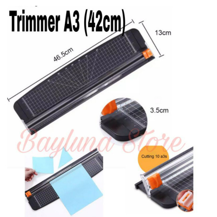 

Pemotong Kertas Max 42cm Paper Cutter Trimmer A2 vertical A3Horizontal