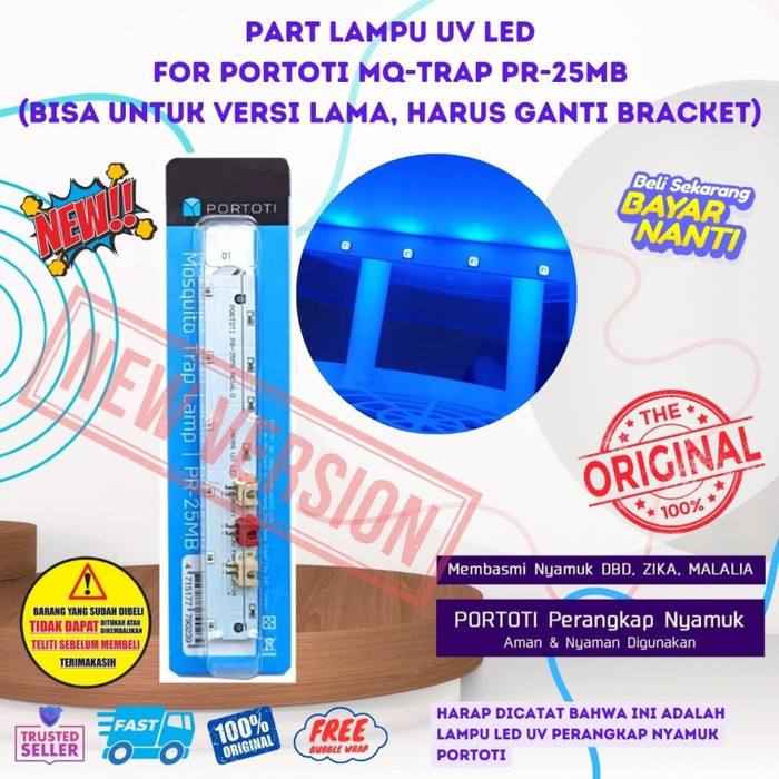 TERBARU PORTOTI PR-25MB Perangkap Nyamuk Mosquito Killer Lampu UV 368nm Part