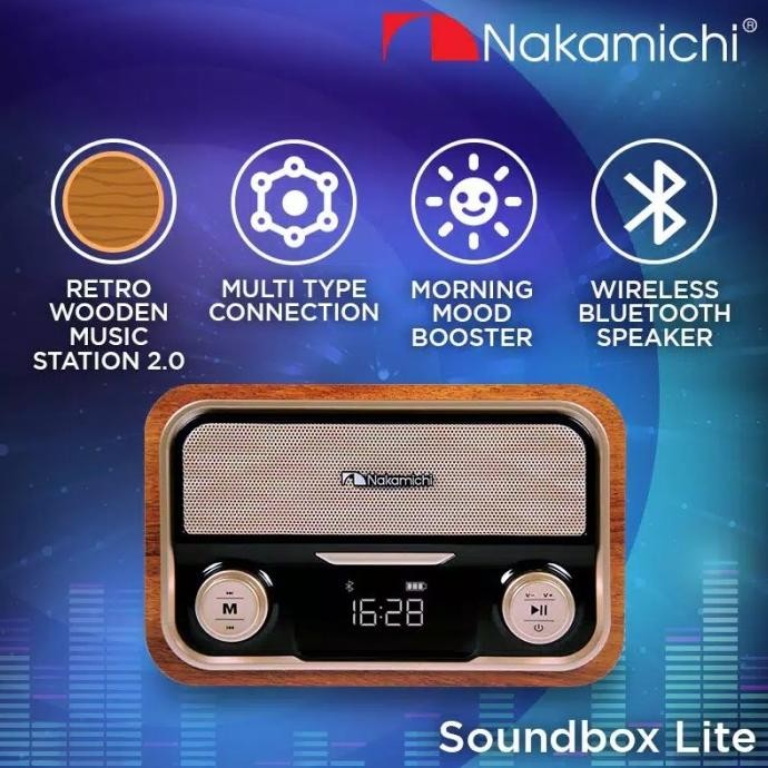 nakamichi soundbox lite speaker retro music station bluetooth speaker Terlaris