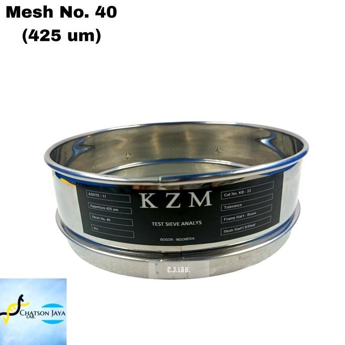Sieve Ayakan Stainless Mesh 40 Test Mesh 40 (425 um)