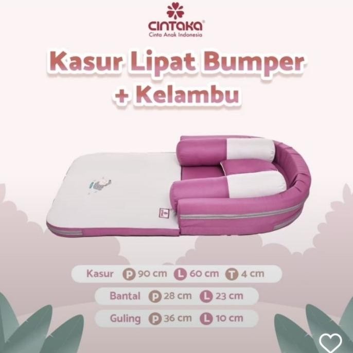 Makassar Cintaka Kasur Bayi Lipat Bumper + Kelambu Kojong - 3145