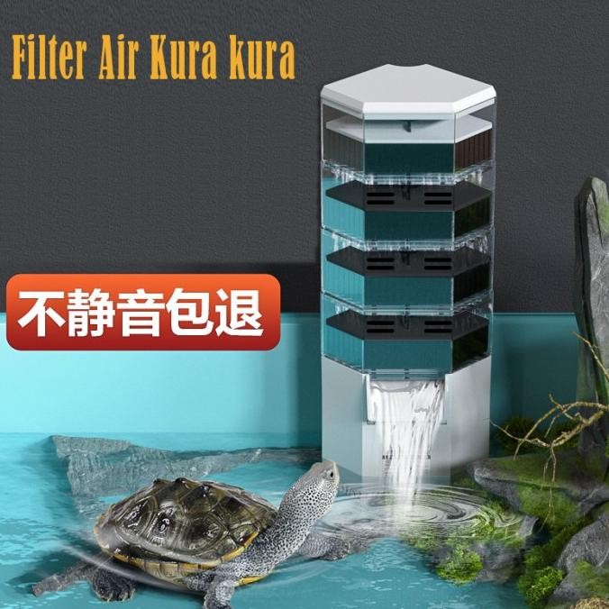 Filter air kura kura Low Water Filter Turtle Tank Aquarium kura