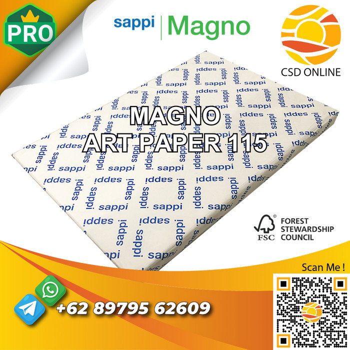 

Magno Gloss Kertas Art Paper Carton CTS 115 Gsm A3+ 500 Lembar - Pack