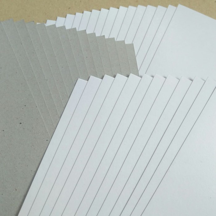 

1 Rim Kertas Duplek Duplex 400 gsm Ukuran Plano. 79 cm X 109 cm