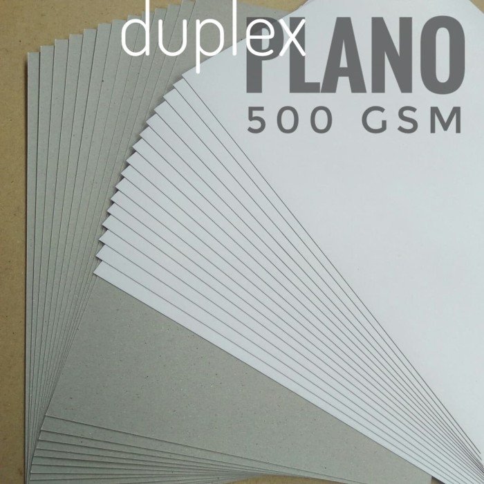 

1 Rim Kertas Duplek Duplex 500 gsm Ukuran Plano. 79 cm X 109 cm