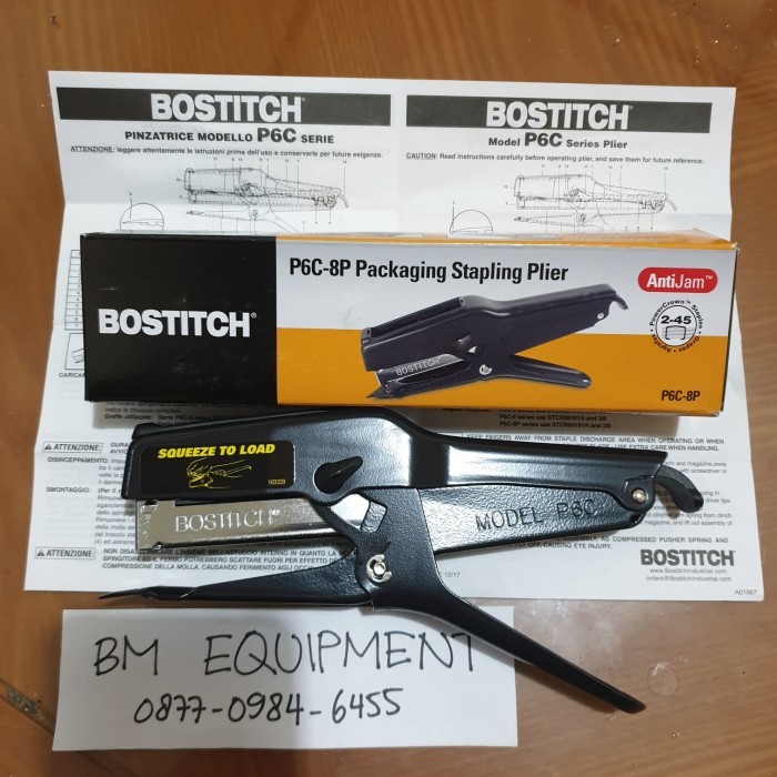 

Gun Stapler Bostitch Original P6C-8P Sword Point