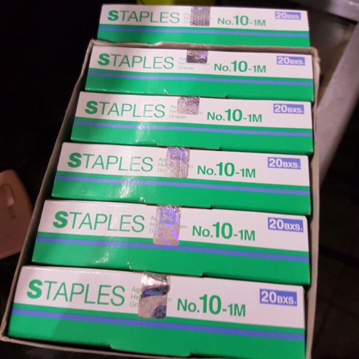

isi staples max no 10 6 pak