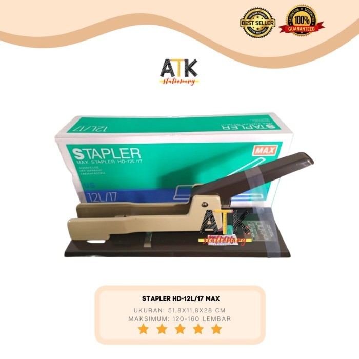 

promo.!! Stapler HD 12-L17 MAX Stapler Untuk Jilid atk murah