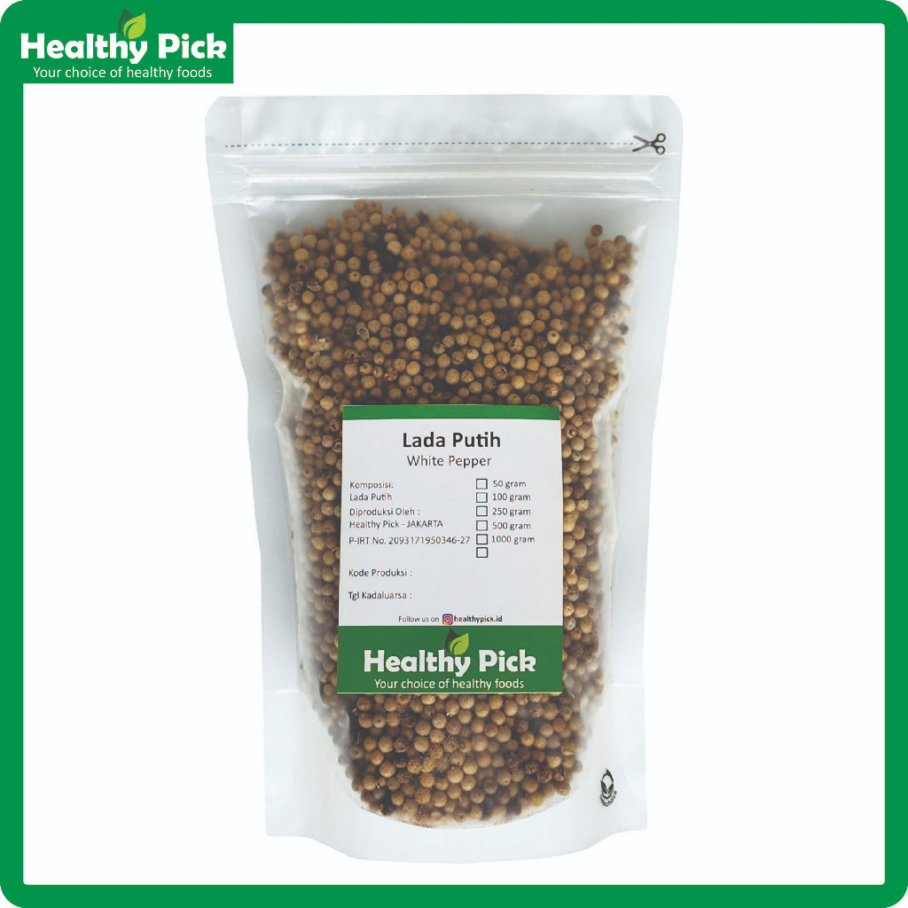 

White Pepper / Lada Putih Utuh 250gr I3B30