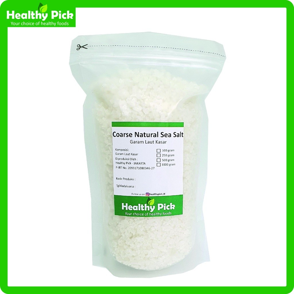 

Organic Natural Sea Salt Coarse Garam Laut Organik Natural Kasar 250gr O0D4
