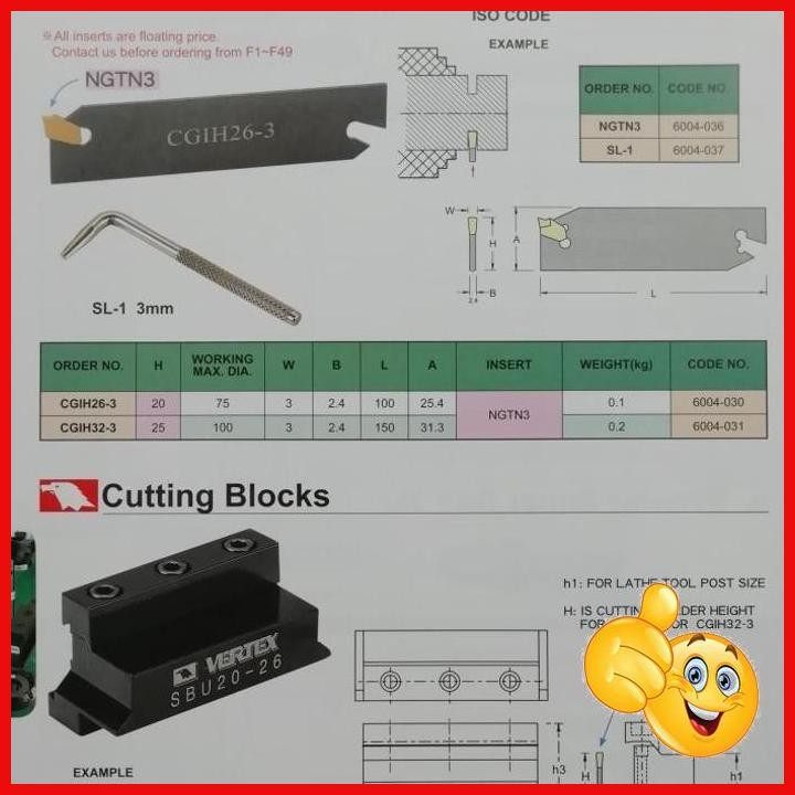 

[VRX] VERTEX CUTTING HOLDER CGIH 32-3