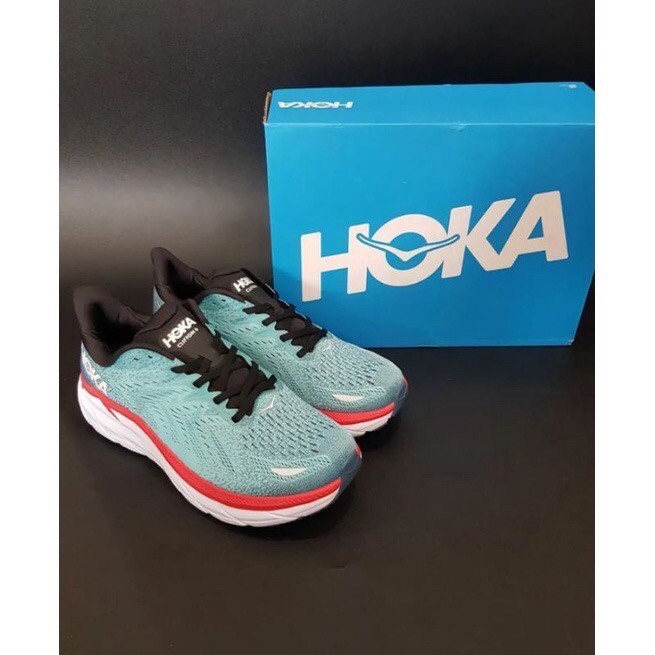 SEPATU RUNNING HOKA CLIFTON 8 WIDE / SEPATU LARI HOKA