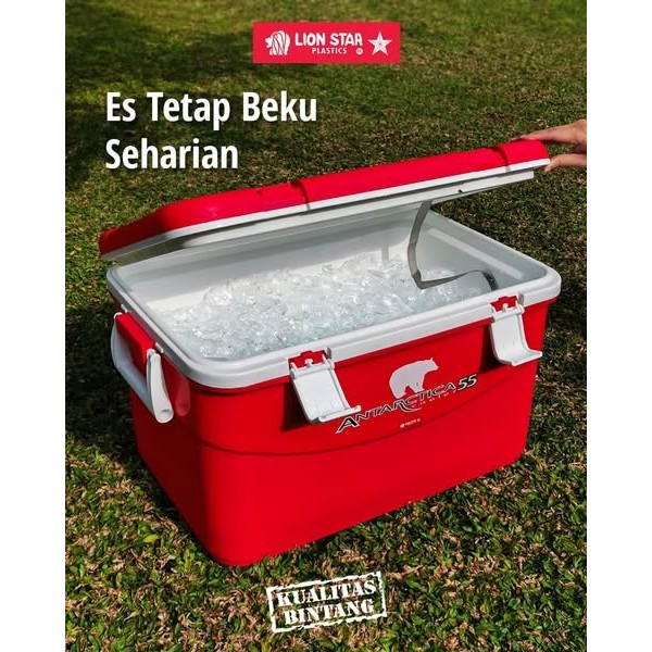 (COD) ANTARTICA COOLER BOX 55 LITER I-26 Lion Star Termos Es Jualan Jumbo Besar