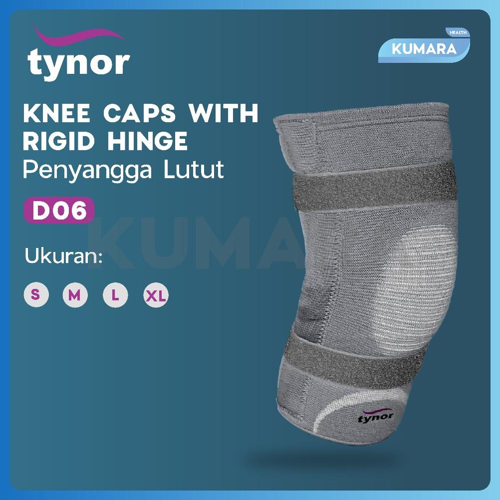 Siap Kirim TYNOR - Knee Caps With Rigid Hinge D06 / Penyangga Lutut