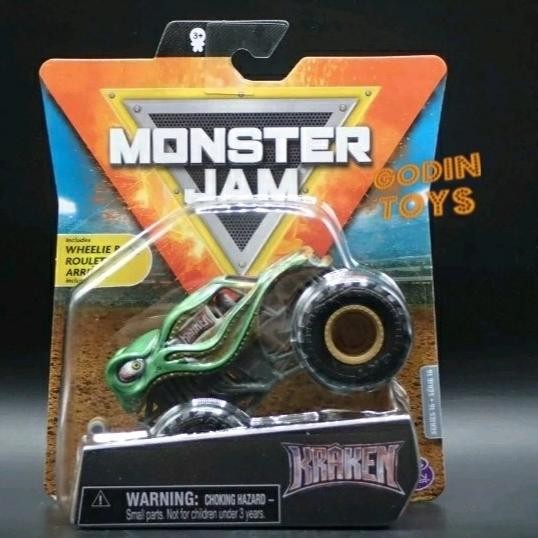Monster Jam 2021 Kraken Mix 16 spin master trucks wheelie bar