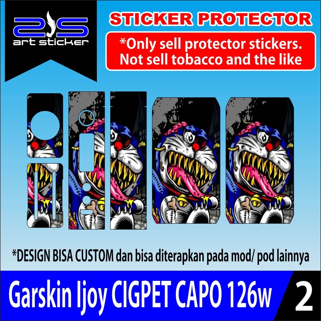 

*PromoTerjangkau* Ci G Pet Capo 126 Zombie Doraemon Garskin Wrap Stiker Premium / X Casing Case COD