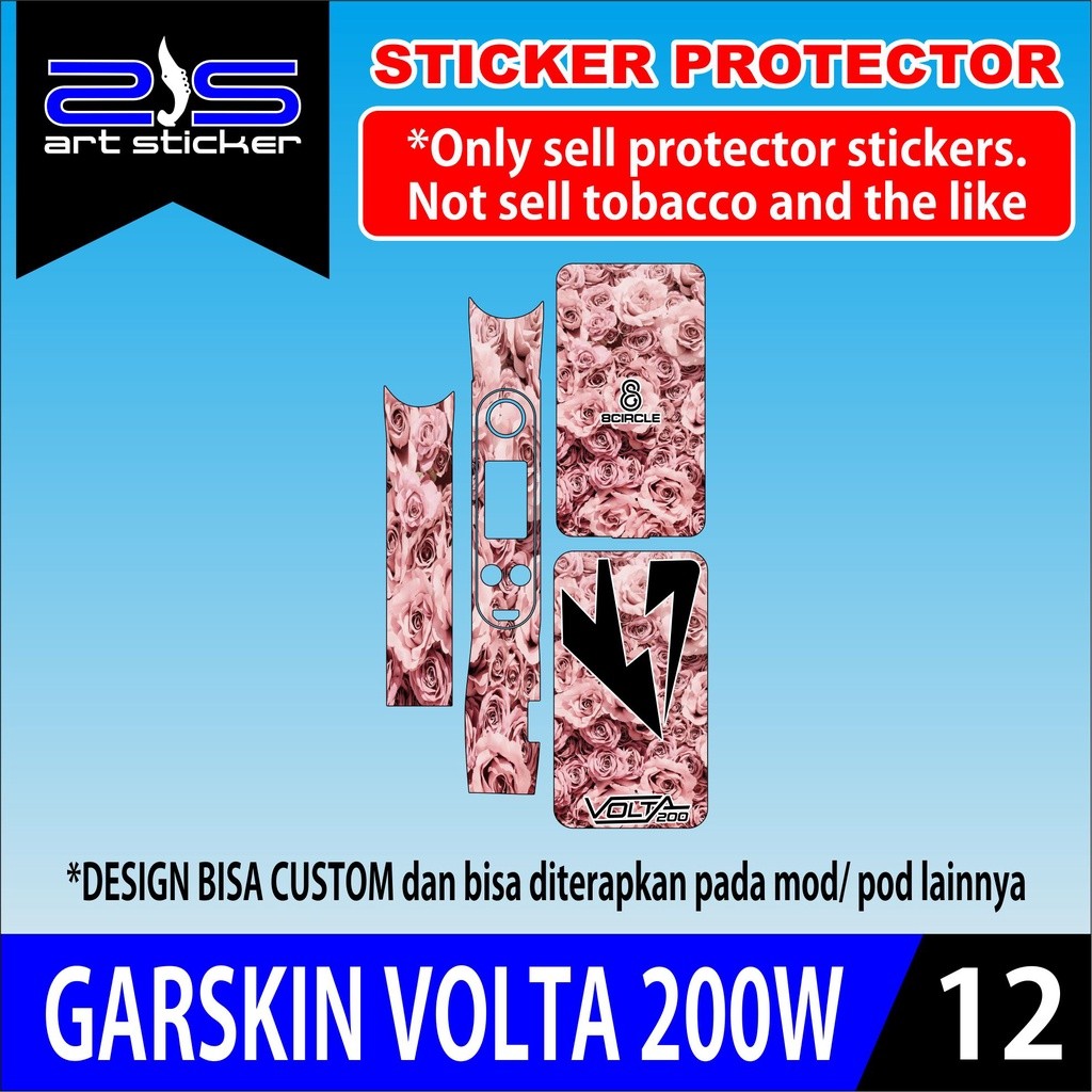 

*PromoTerjangkau* Volta 200 Pink Rose Garskin Wrap Stiker Premium / X Casing Case COD