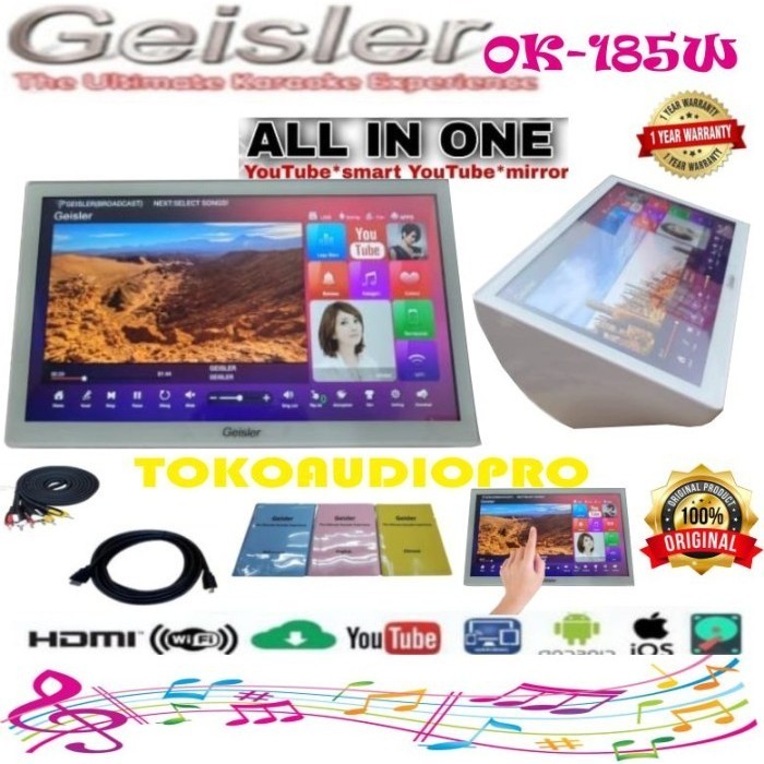 Grosir Mesin Karaoke Geisler Ok185w Player Karaoke All in One Geisler Ok-185