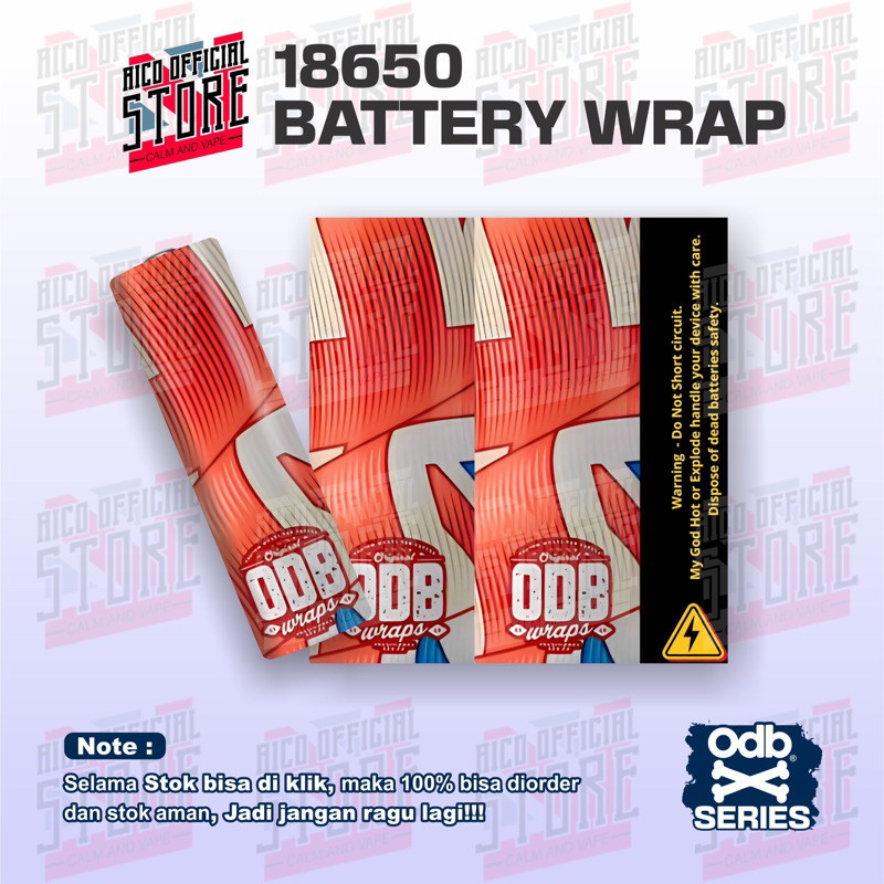 

*PromoTerjangkau* Aico Wrap Baterai 18650 Uwu Series V1 Untuk Melindungi Dan Menghias Batre 47 Garskin Wrap Stiker Premium / X Casing Case COD