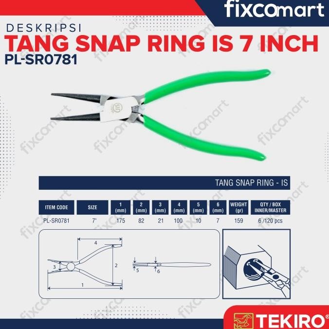 Grosir Tekiro Tang Snap Ring Set 4 Pcs 7" -  Snap Ring Set