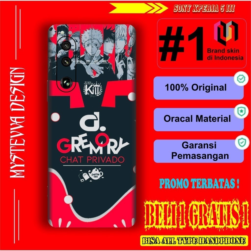 

*PromoTerjangkau* Sony Xperia 5 III Garskin Wrap Stiker Premium / X Casing Case COD