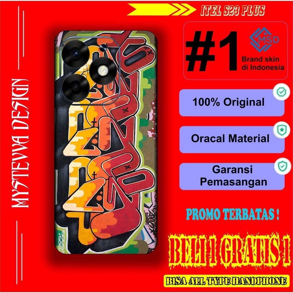 

*PromoTerjangkau* Itel S23 Garskin Wrap Stiker Premium / X Casing Case COD