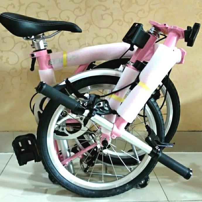 sepeda lipat 3sixty 2020 PINK Pastel rare color NEW READY STOCK