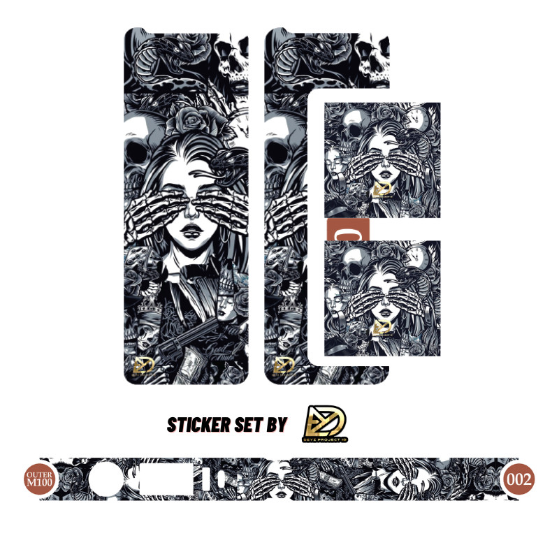 

*PromoTerjangkau* Stiker Lengkap Ukuran M100 Banyak Garskin Wrap Premium / X Casing Case COD