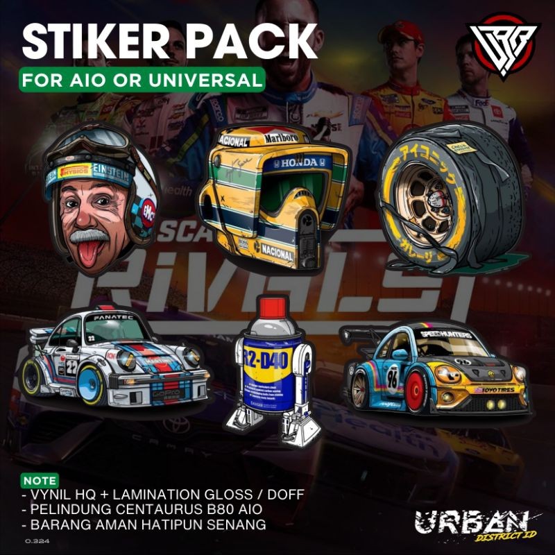 

*PromoTerjangkau* Stiker Aio All In One Nascar Series By Urban District Id Garskin Wrap Premium / X Casing Case COD