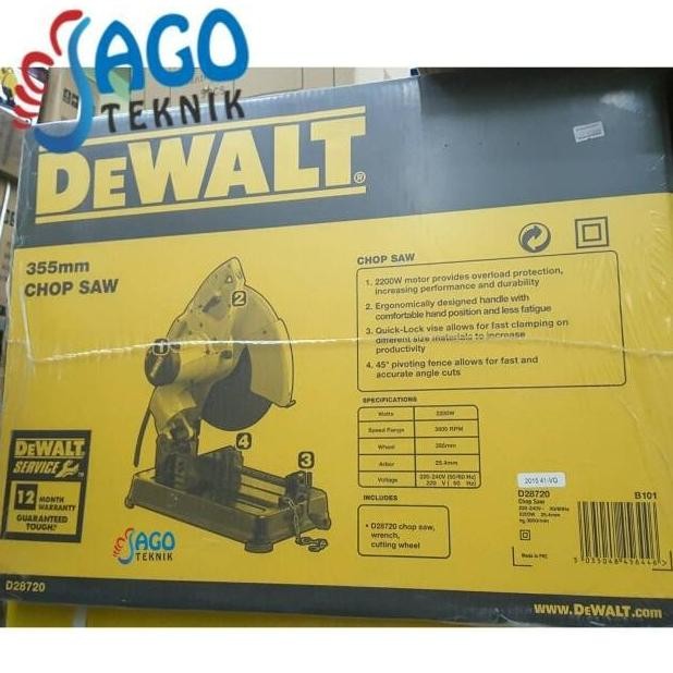 bagus mesin cut off 14inch d28720 dewalt / mesin potong besi dewalt 14