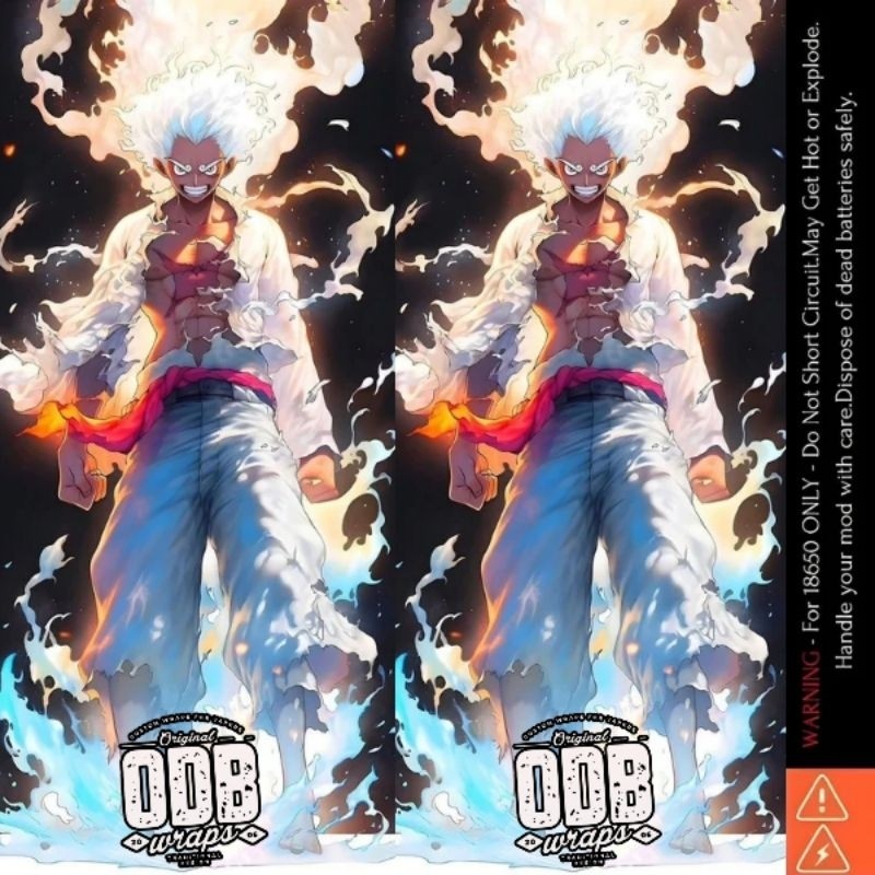 

*PromoTerjangkau* Jaka Stiker Wrap Baterai 18650 Anime V3 Untuk Melindungxi Dan Mempercantik Battery Odb Garskin Premium / X Casing Case COD