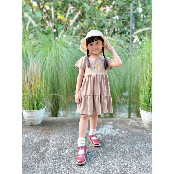 Promo Super Louisa Dress Anak Perempuan Usia 1-5 Tahun Bahan Kaos Combed Baju Anak Cewek Lucu Motif
