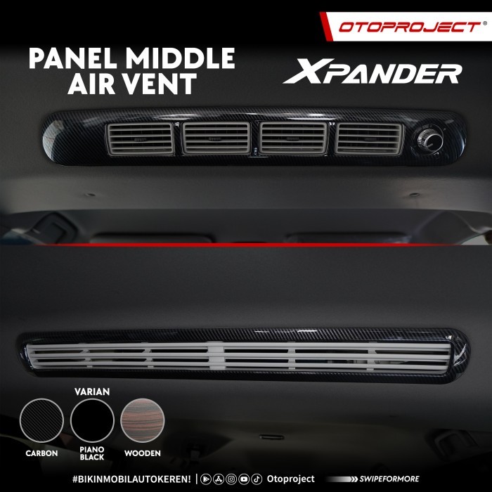 Panel Middle Ac Xpander/Xpander Cross 2021 Up Facelift Carbon + Bonus