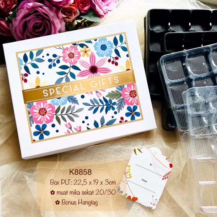 

(10pcs) Kotak Mika Sekat 20/30 K8858 Box Nastar dus Lapis mini CEK VARIAN