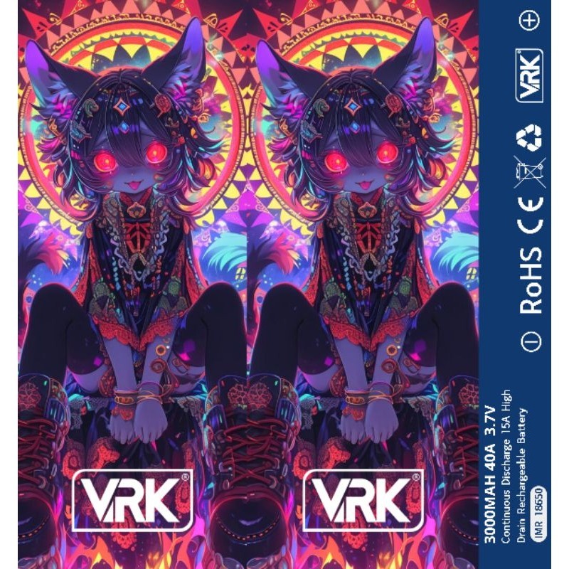 

*PromoTerjangkau* Jaka Stiker Wrap Baterai 18650 Vrk Batery Untuk Melindungxi Dan Mempercantik Battery Odb Garskin Premium / X Casing Case COD