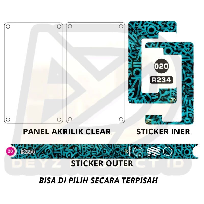 

*PromoTerjangkau* Cover Panel Dan Stiker Set Ukuran 432 R Garskin Wrap Premium / X Casing Case COD