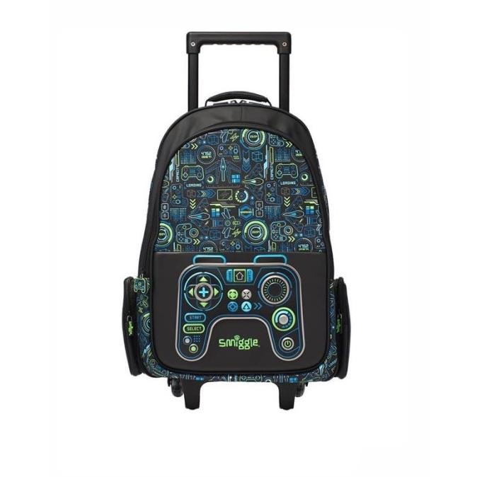 Murah Smiggle Backpack Trolley Virtual Game/New/Tas Koper Anak Cowok/Hadiah