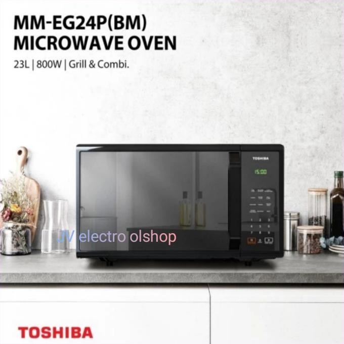 Microwave TOSHIBA MM-EG24P(BM) / Microwave Oven Toshiba 23Liter GRILL