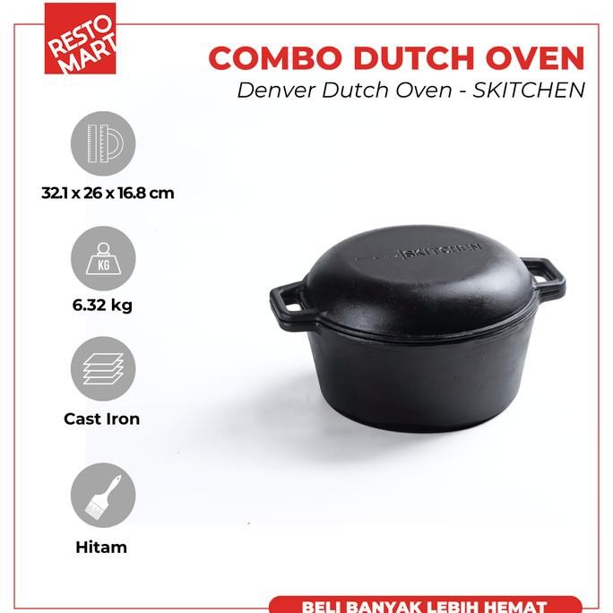 Combo Dutch Oven/Denver Dutch Oven SKITCHEN Cast Iron (2291110)