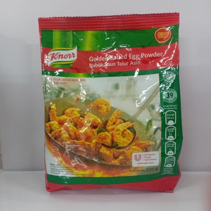 

KNORR GOLDEN SALTED EGG POWDER 270 GR BUMBU MASAK TELUR ASIN BUBUK