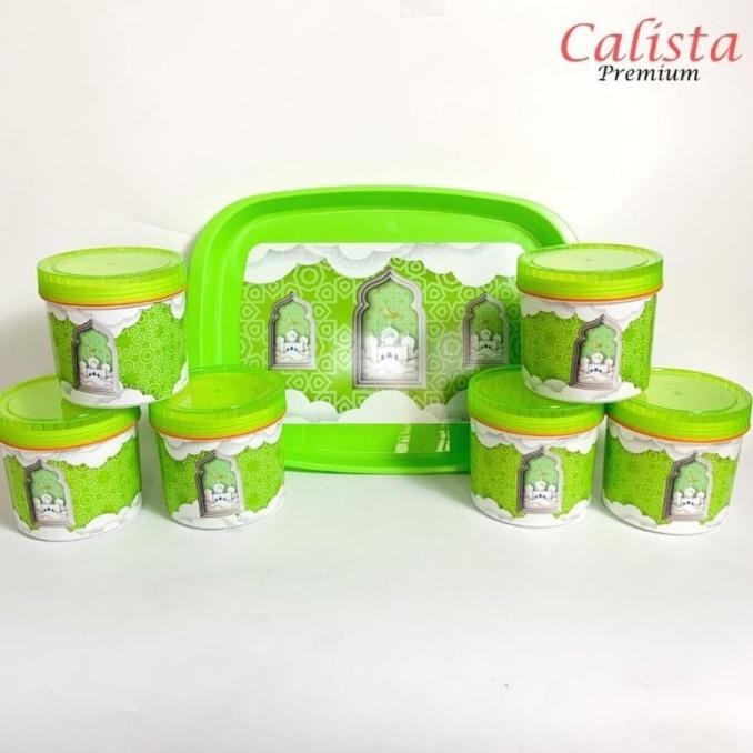 TOPLES NAMPAN SET 7 IN 1 TONAM LEBARAN CALISTA MOTIF MURAH WADAH