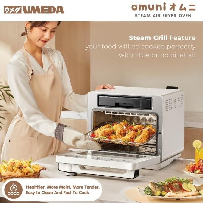 Umeda Omuni Steam Air Fryer Oven 30 IN 1 / Oven Listrik Kapasitas 25L