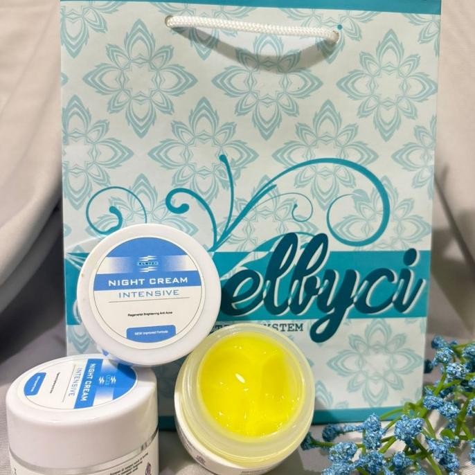elbyci skincare night cream HC (untuk keluhan wajah susah cerah) BED