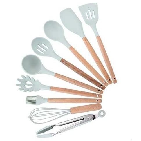 Set Peralatan Dapur Alat Masak Spatula Set Sutil Silikon
