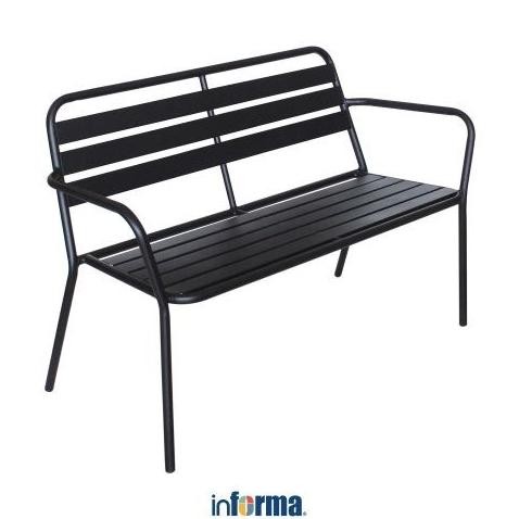 Informa Faga Kursi Taman - Hitam Garden Chair Kursi Outdoor Serbaguna Furniture Rumah Tempat Duduk H