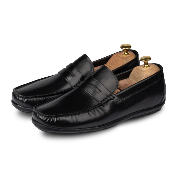 Mocc Penny Black (Men) - Nappa Milano - Sepatu Kulit Pria