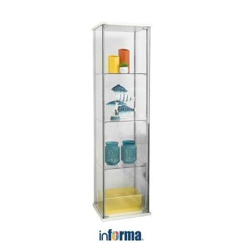 Informa Newvy Curio Lemari Pajang 4 Tingkat - Putih Display Cabinet Kabinet Koleksi Pajangan Furnitu