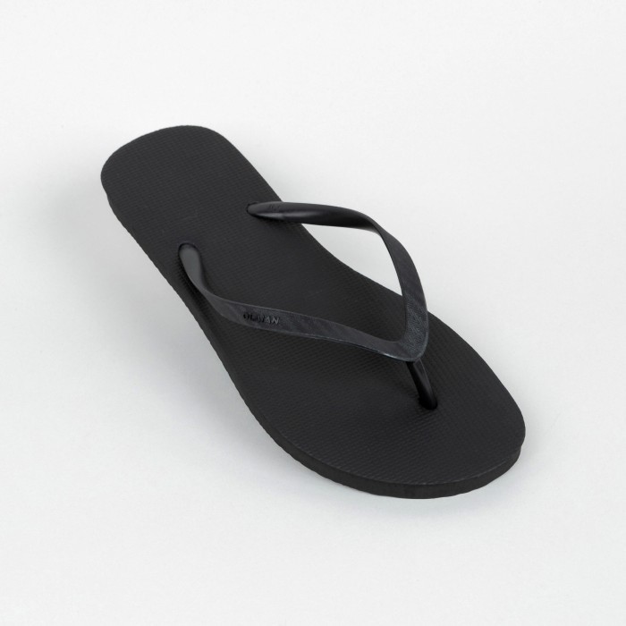 Decathlon OLAIAN Sandal Jepit Wanita 100 - Hitam - 8731819
