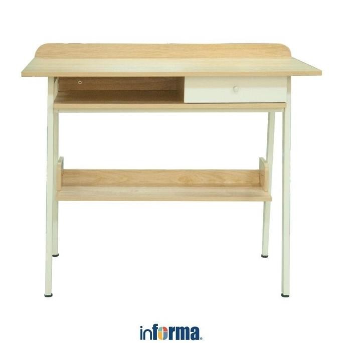 Informa Gallant Meja Kantor - Putih Office Table Furnitur Kantor Meja Kerja Belajar Minimalis Serbag